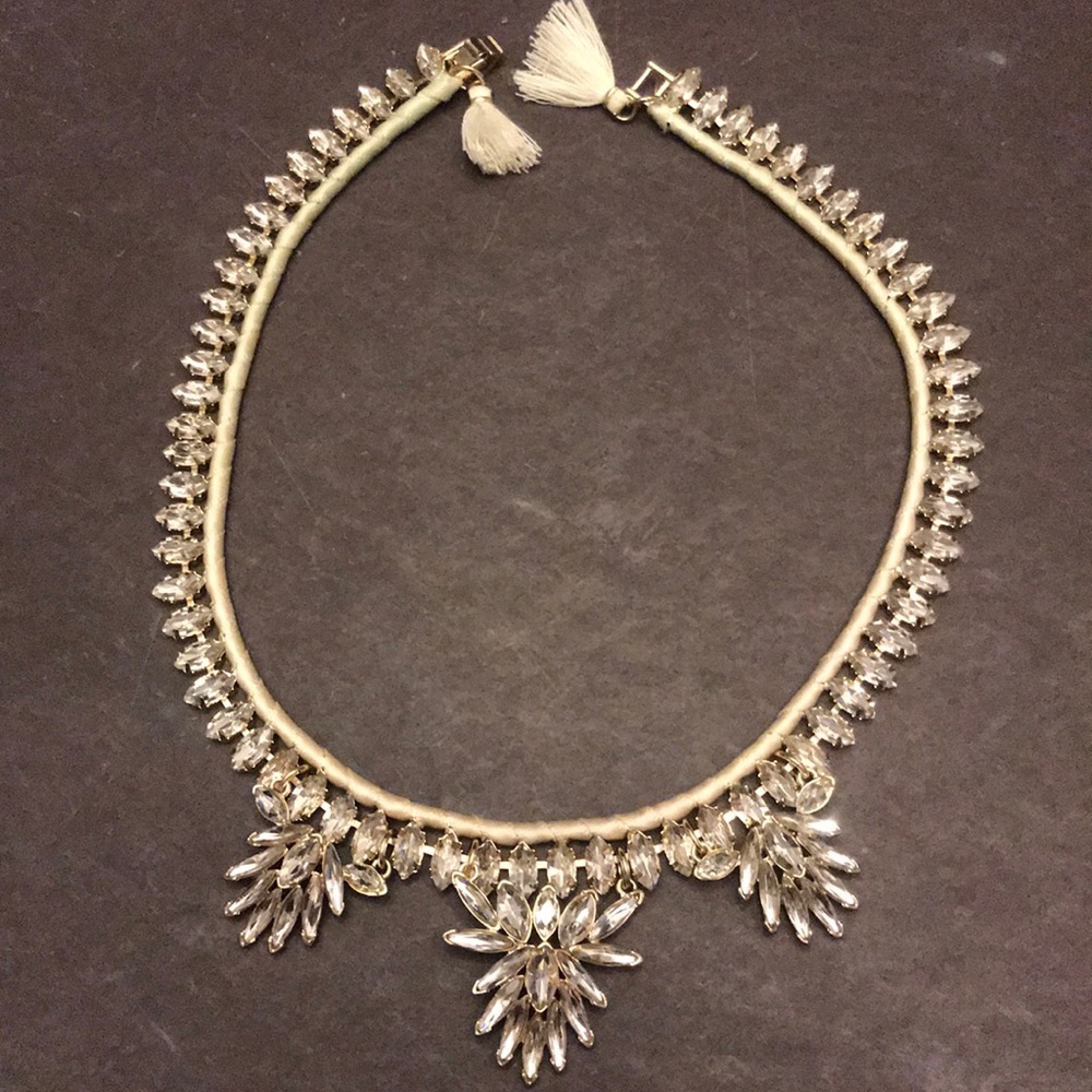 Statement crystal necklace by J Crew
